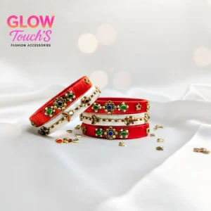 লাক্সারি ফিনিশের কুন্দন চুড়ি